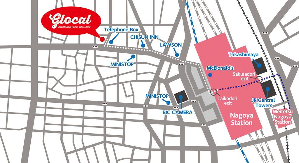 Glocal Nagoya Backpackers Hostel Exterior foto